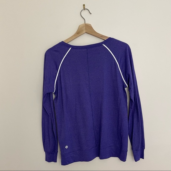 Lululemon | Purple Striped Long Sleeve - Picture 3 of 8